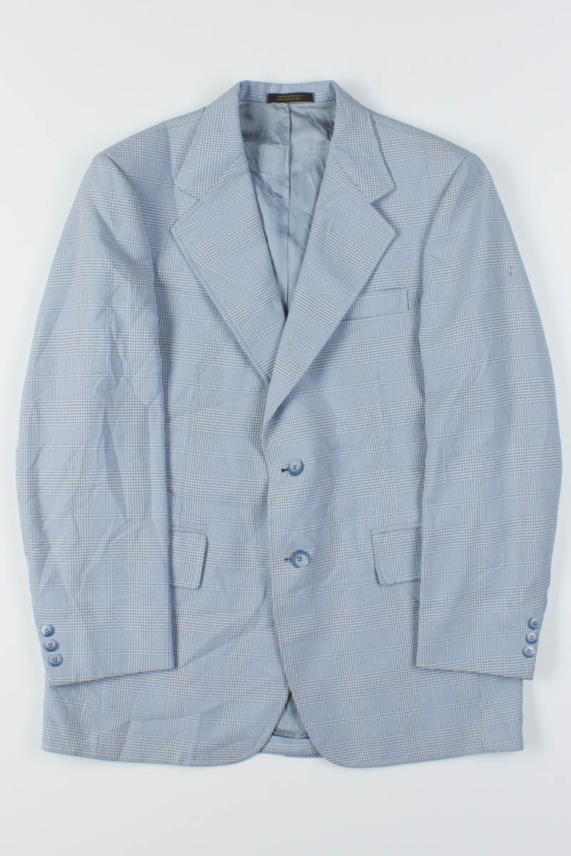 Blue Puppytooth Check Vintage Blazer
