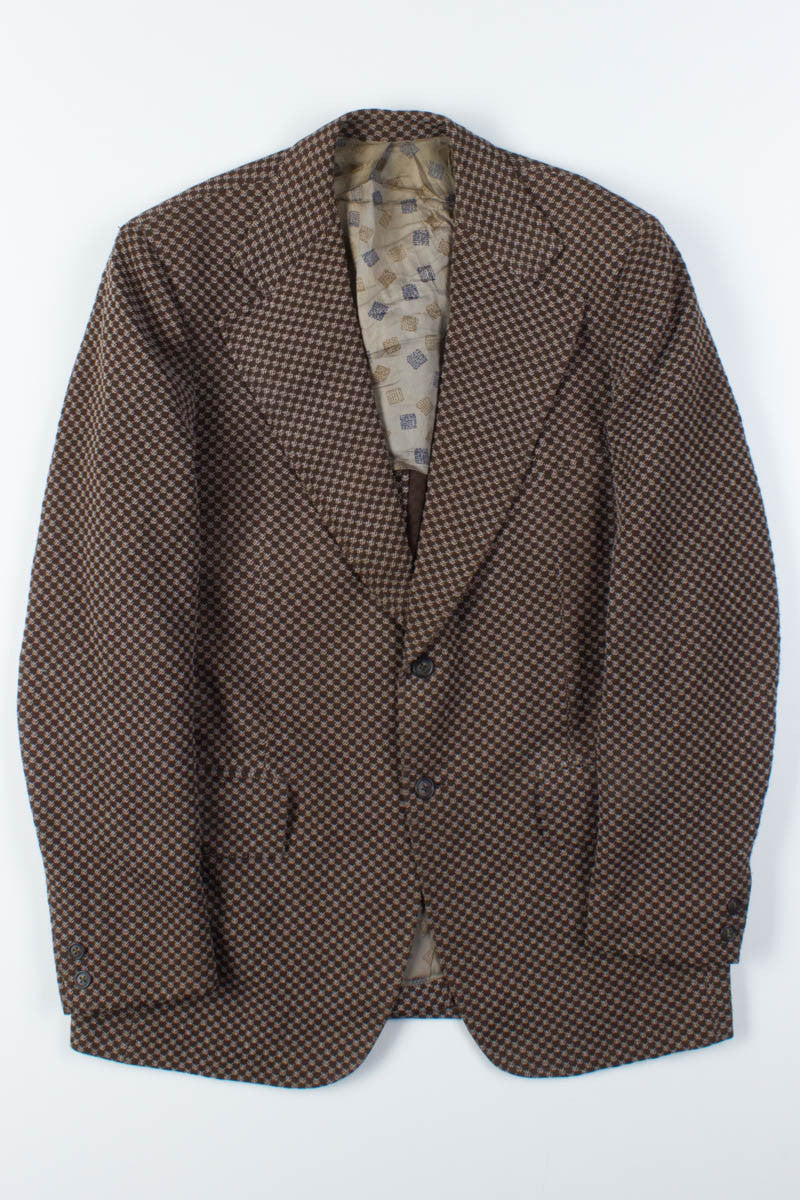 Brown Checkered Vintage Blazer