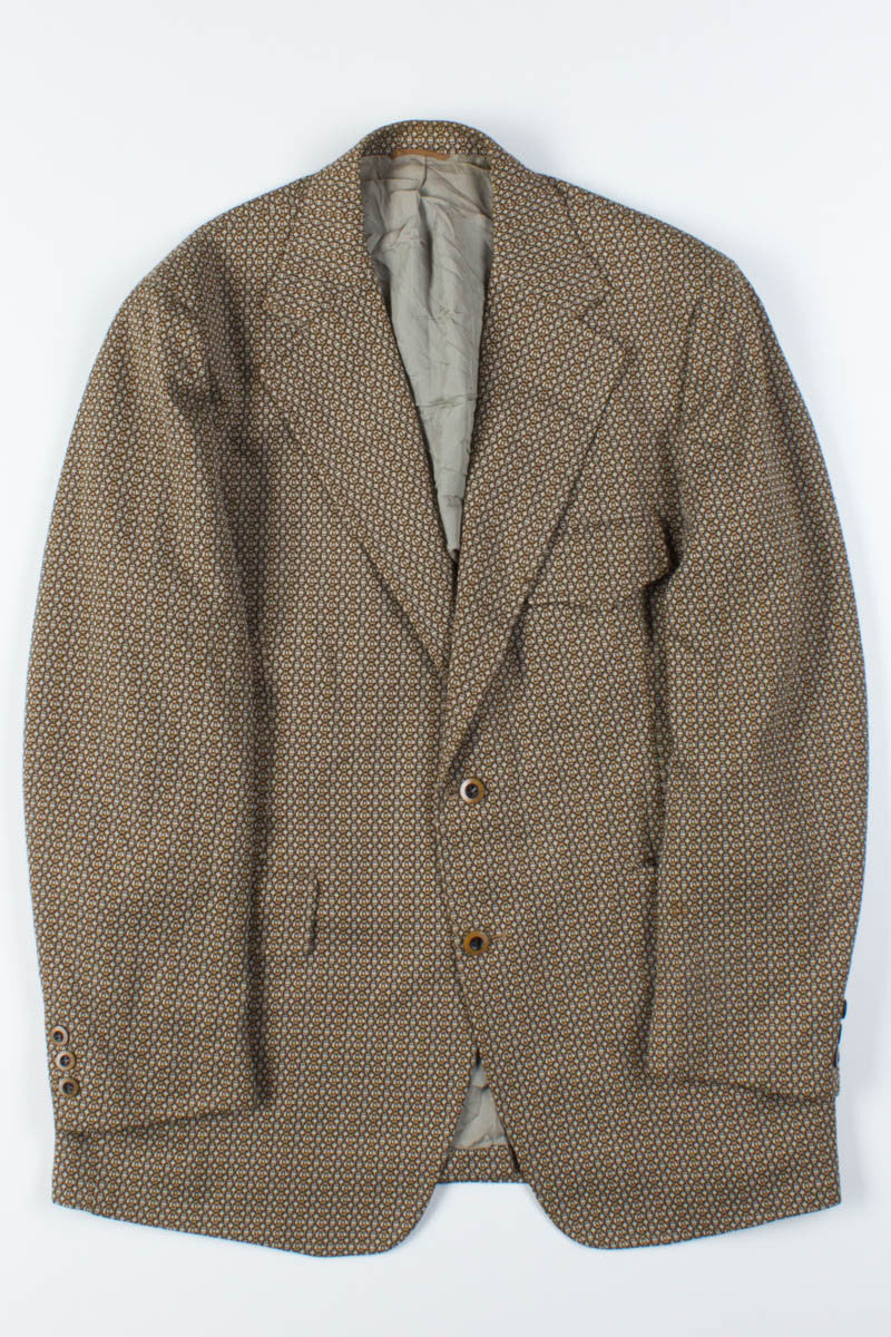 Brown Shapes Oversized Vintage Blazer