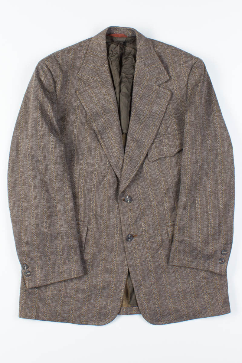 Brown Herringbone Vintage Blazer