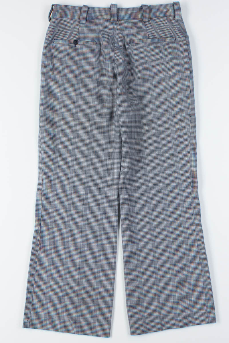 Navy Glen Check Plaid Pants