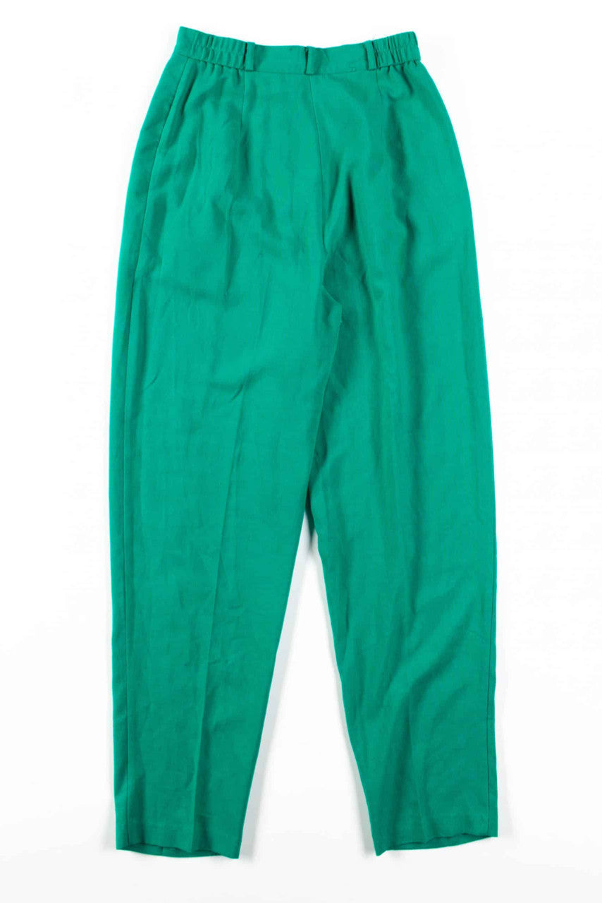 Emerald Green High Waisted Pants (sz. 10)