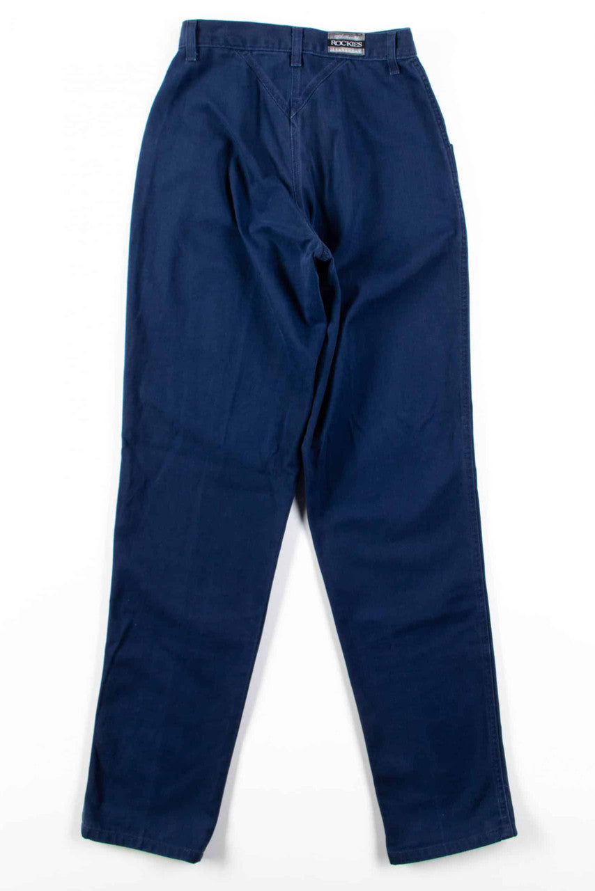 Navy Rockies High Waisted Pants (sz. 5/6)
