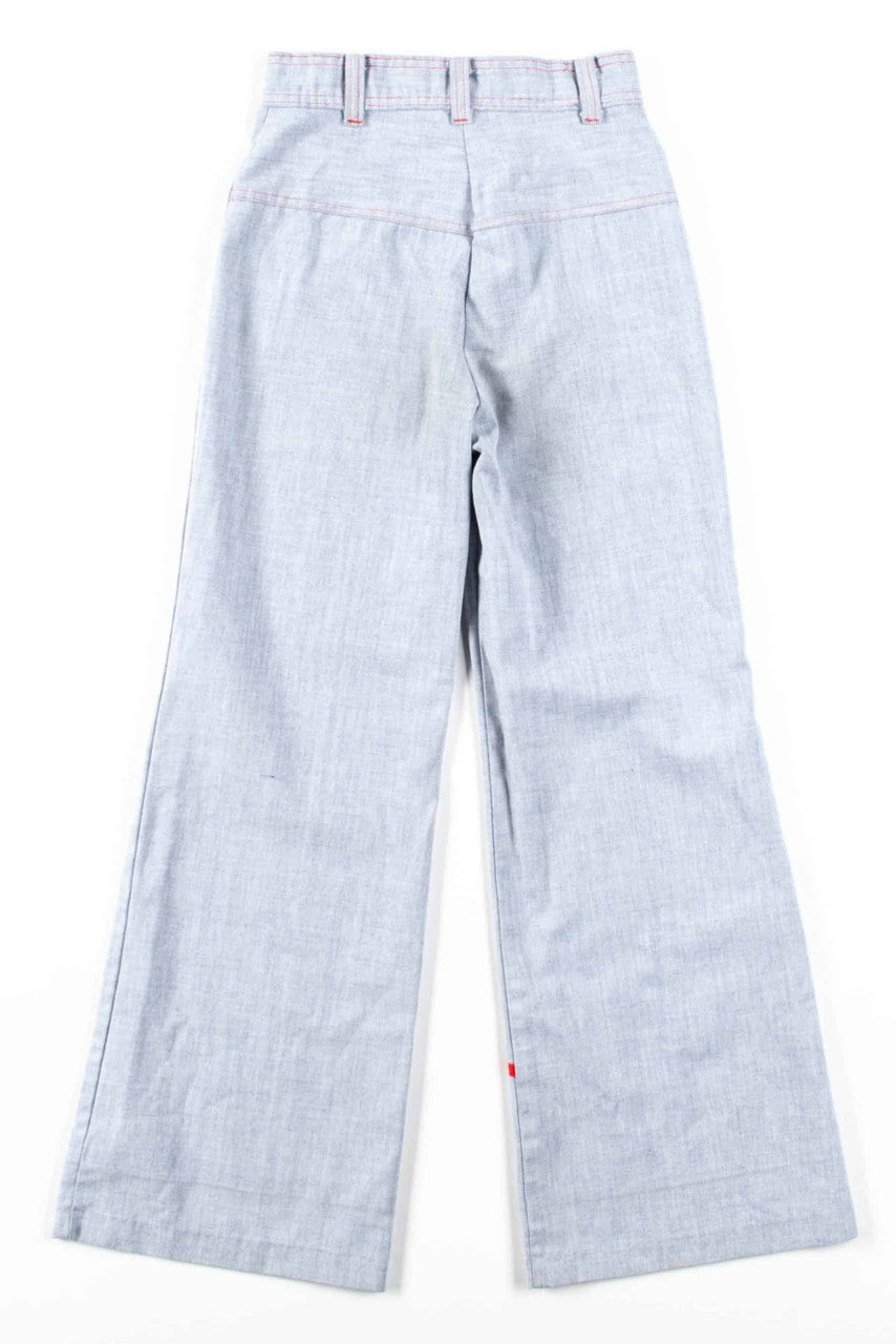 Butterfly Embroidered Flared Pants (sz. 12)