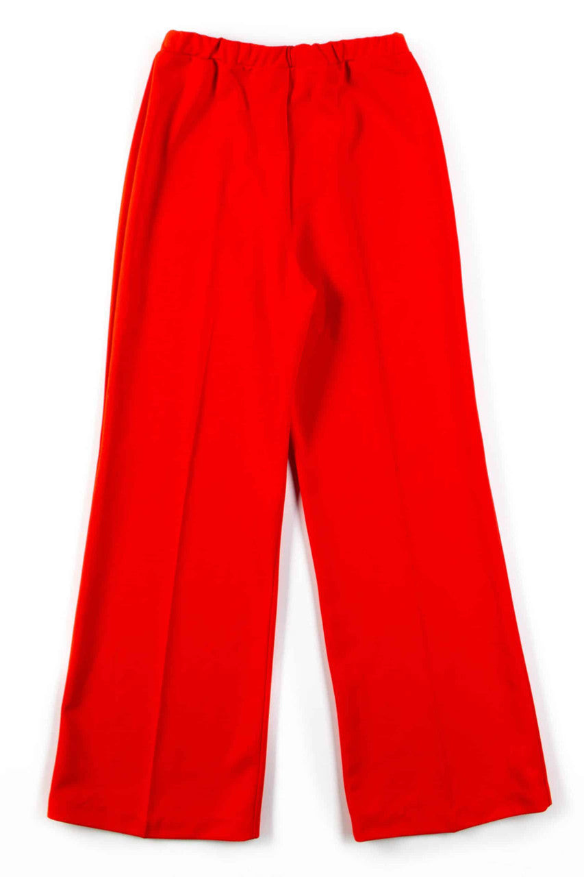 Red Pleated Pull-On Pants (sz. 14)