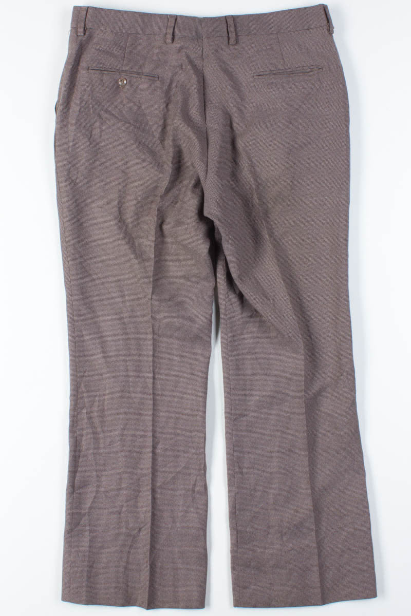 Burgundy Patterned Pants