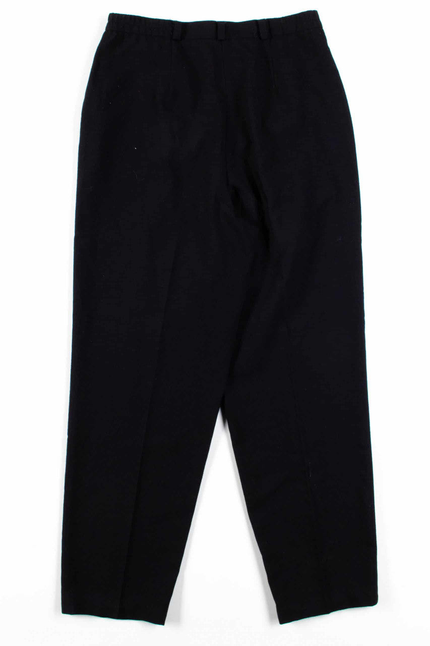 Black Pleated Vintage Pants (sz. 10)