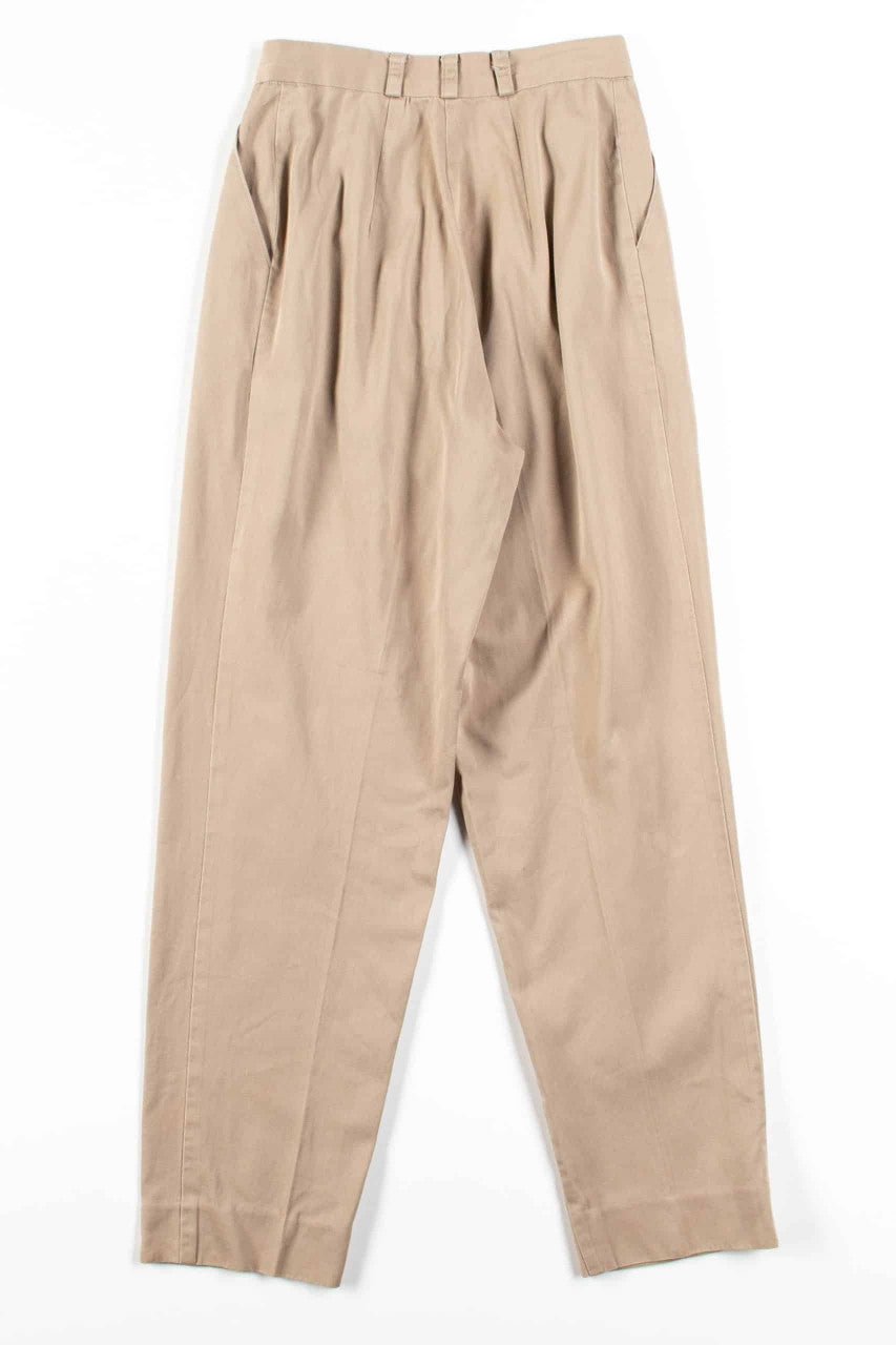 Vintage Pleated Khaki Pants