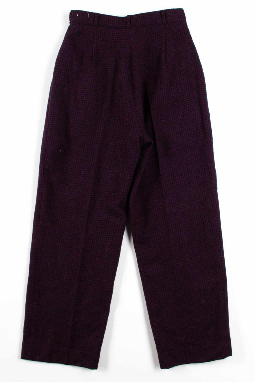 Dark Purple Woolrich Pleated Pants (sz. 10)