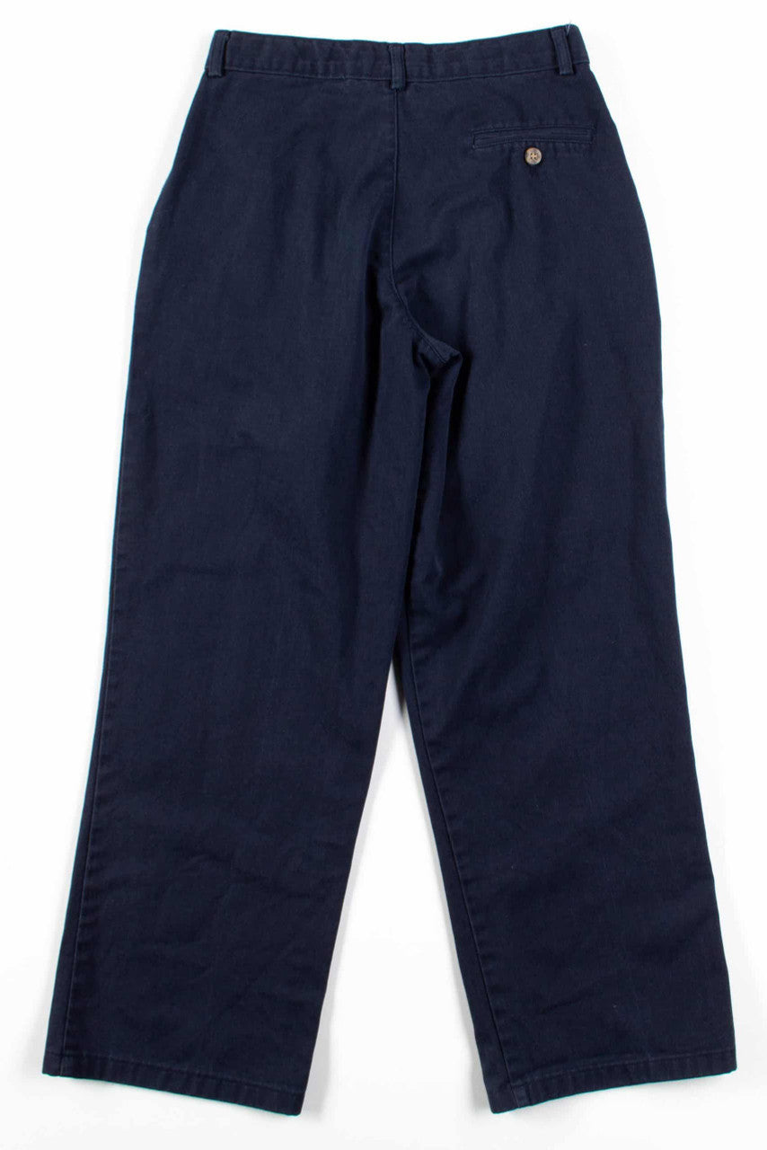 Navy Pleated Pants (sz. 16 Reg.)