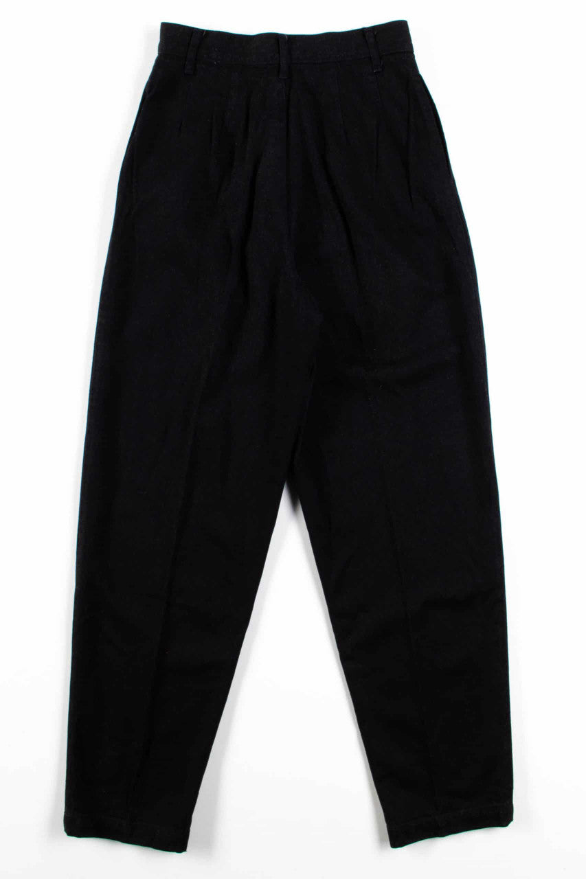 Black Pleated Pants (sz. 8)