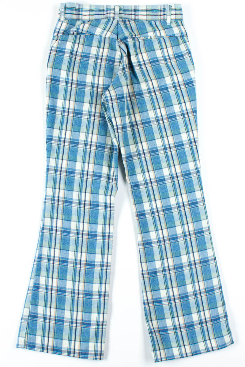 Light Blue Plaid Pants