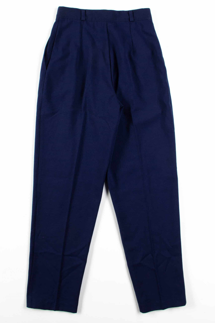 Navy Pleated Pants (sz. 11)