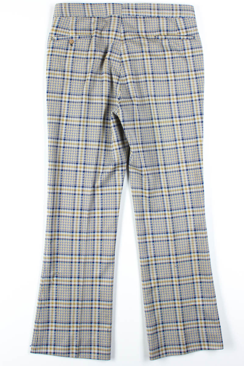 Blue & Gold Checkered Pants