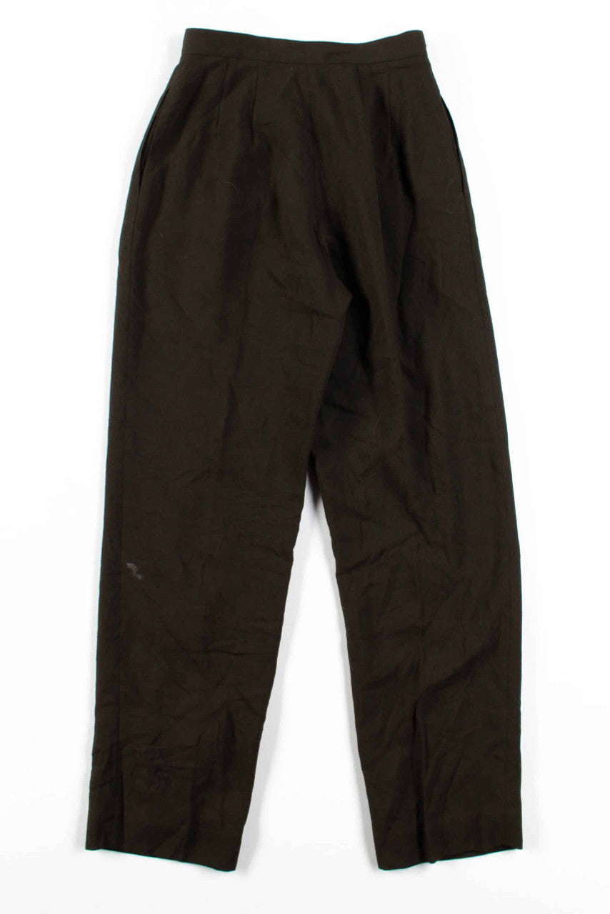 Olive Pleated Pants (sz. 2P)