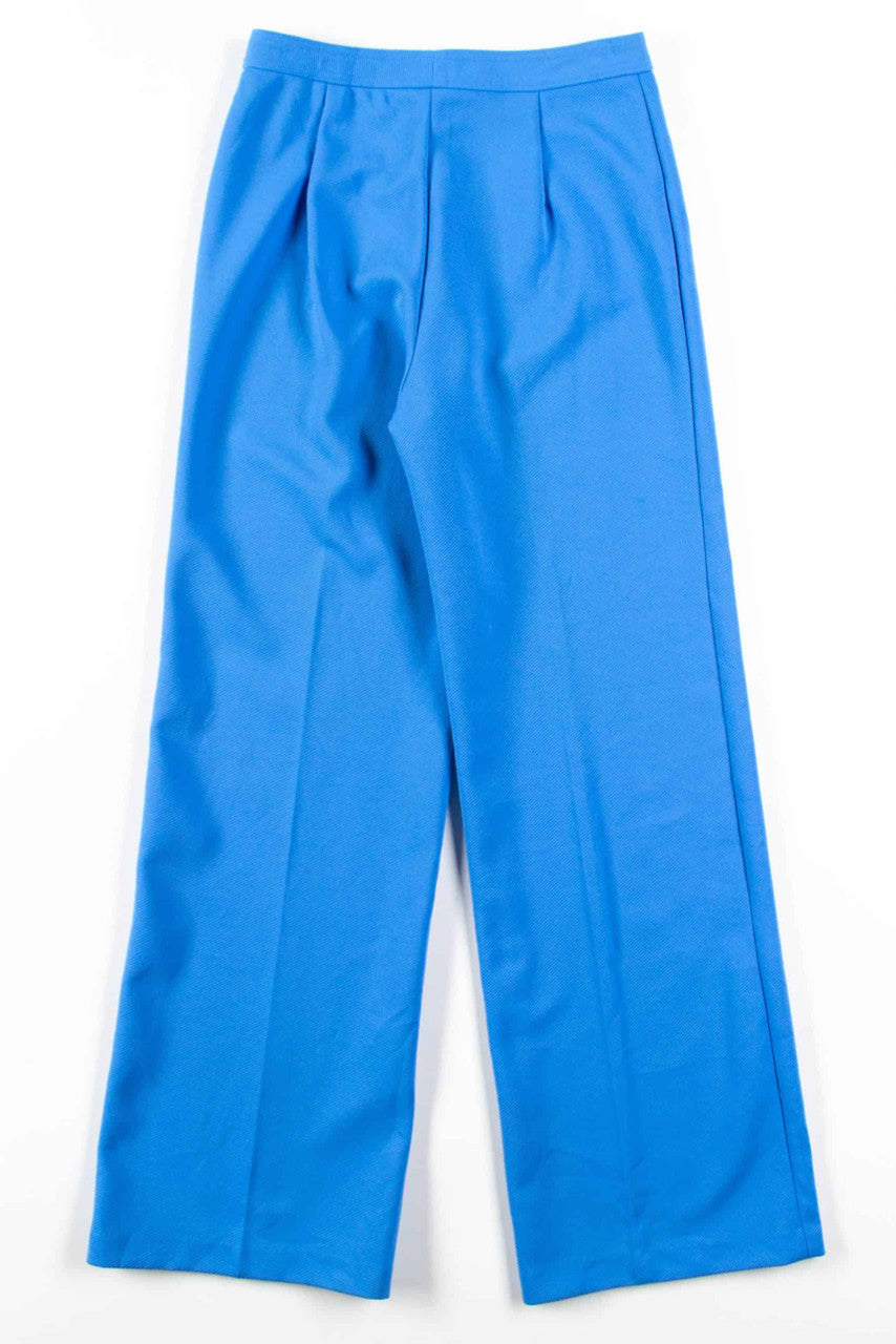 Vintage Blue Ribbed Pants (sz. 12)
