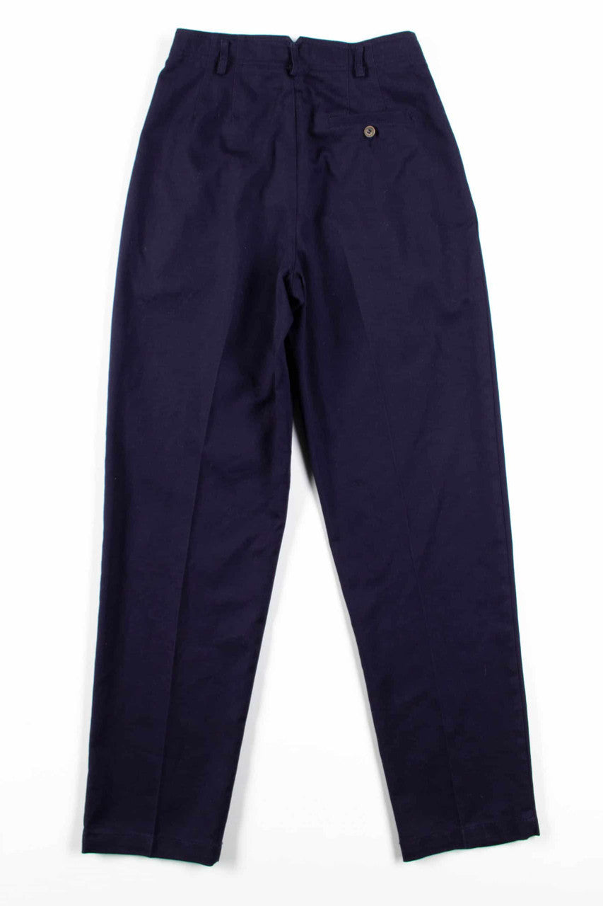 Navy Pleated Pants (sz. 6L)