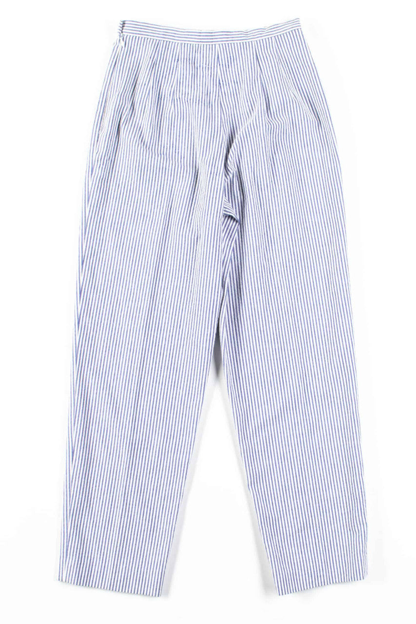 Blue Side Zip Seersucker Pants (sz. 4)