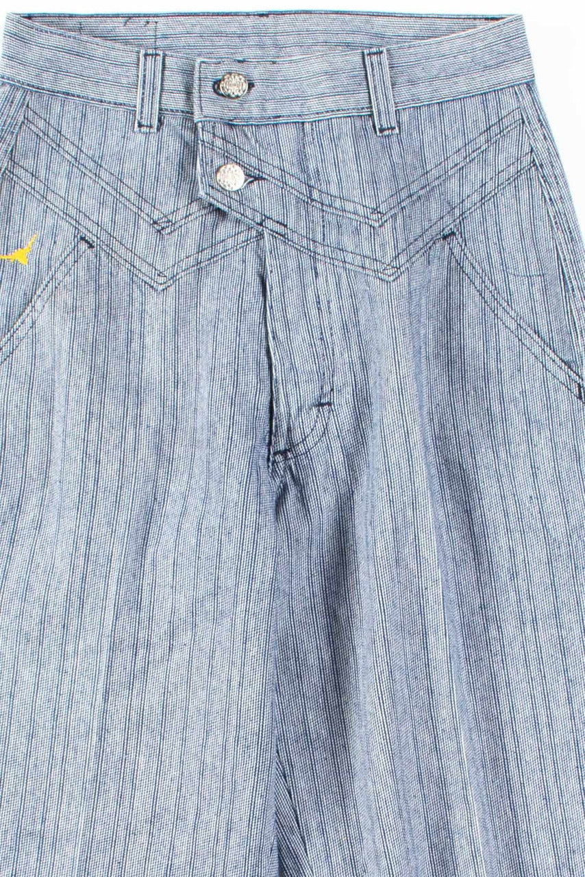 Blue Striped Double Button Pants (sz. 3)