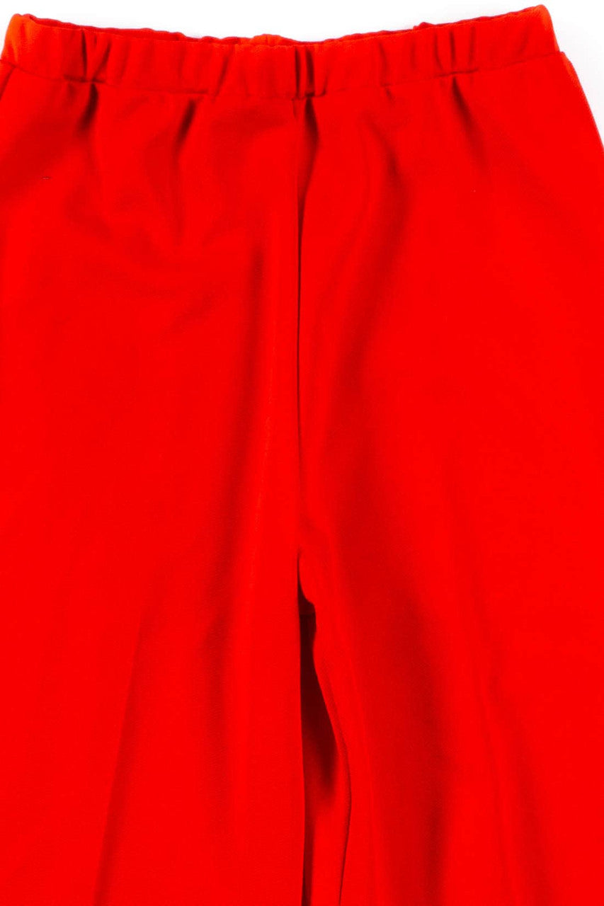 Red Pleated Pull-On Pants (sz. 14)