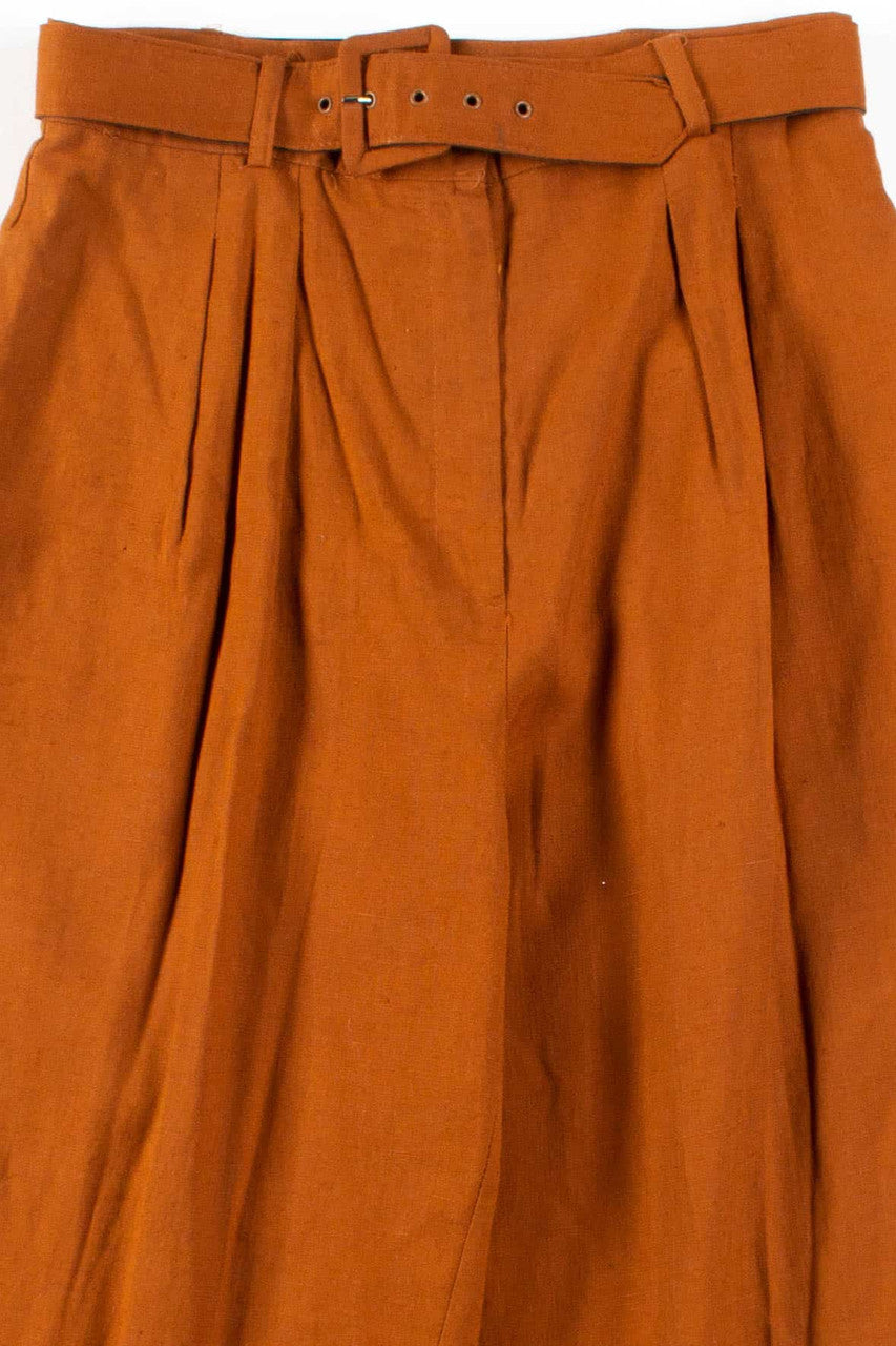Belted Sienna Pleated Pants