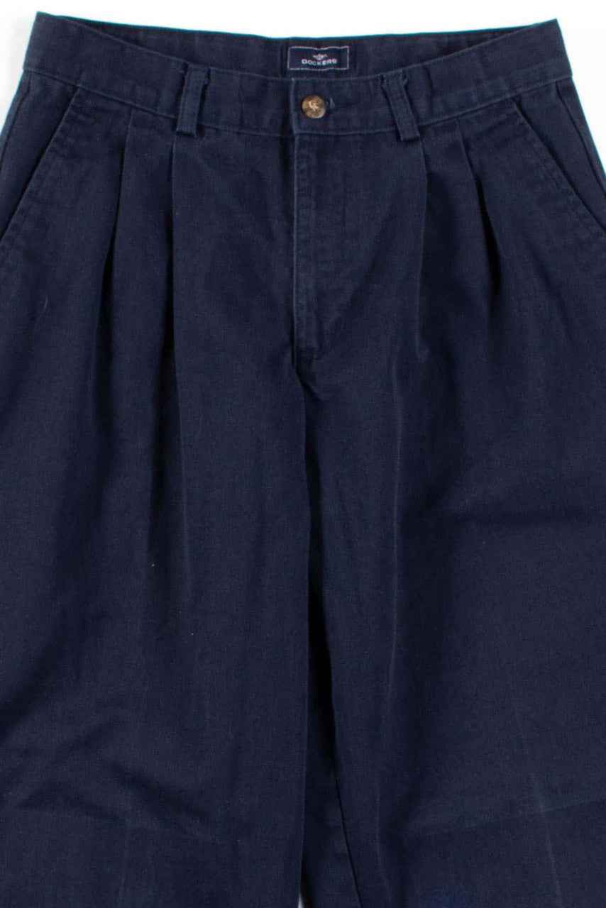 Navy Pleated Pants (sz. 16 Reg.)