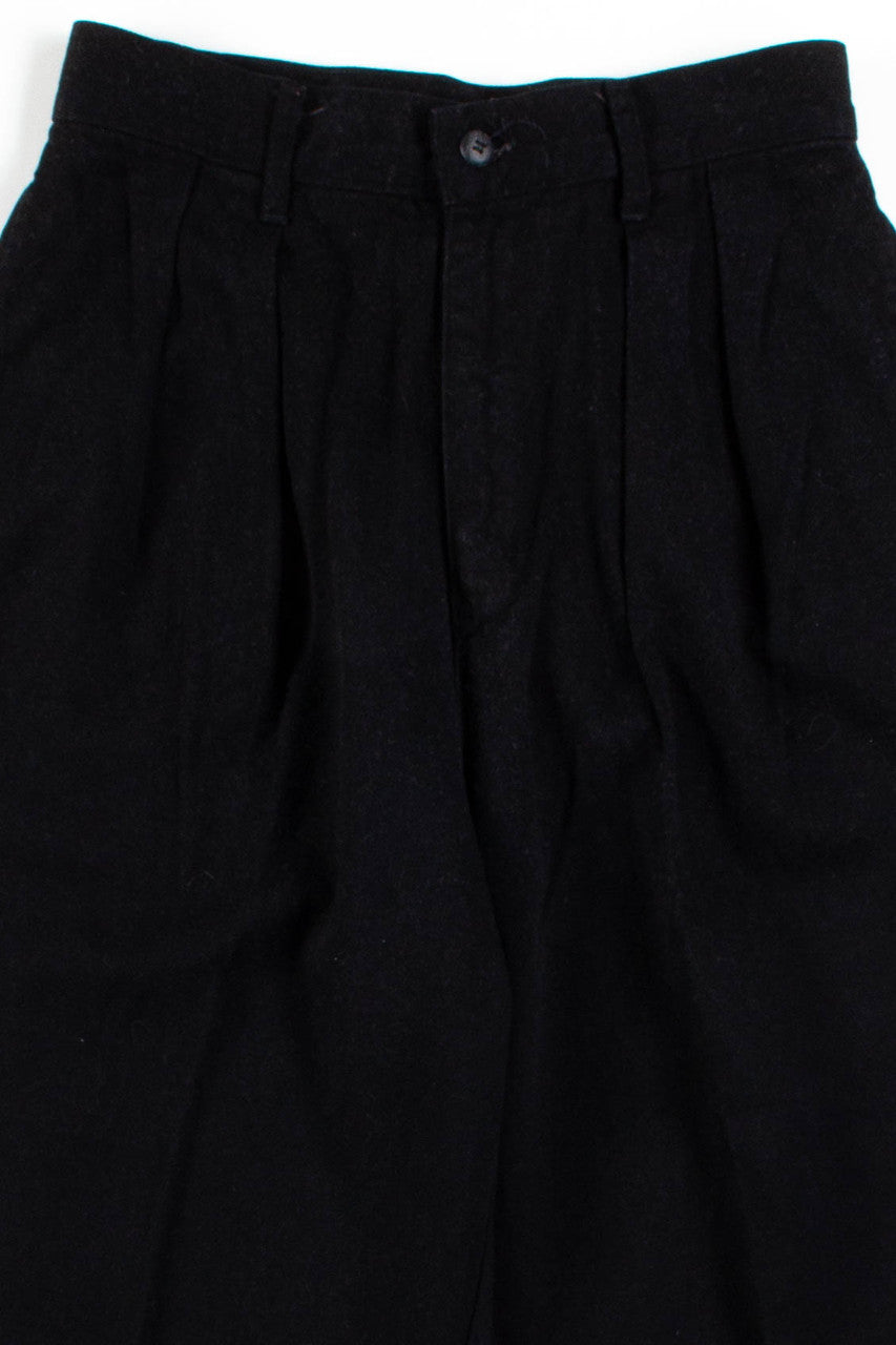 Black Pleated Pants (sz. 8)