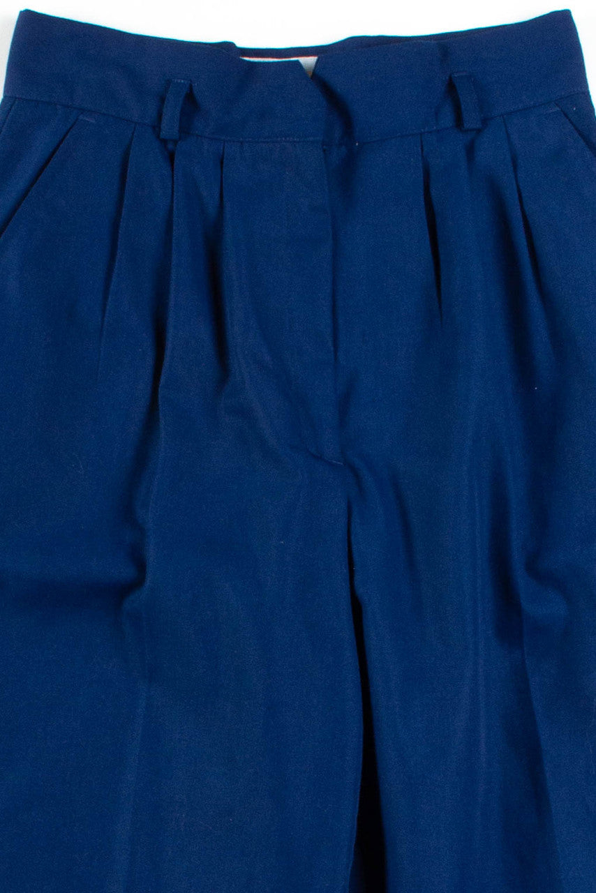 Navy Pleated Pants (sz. 8) 2