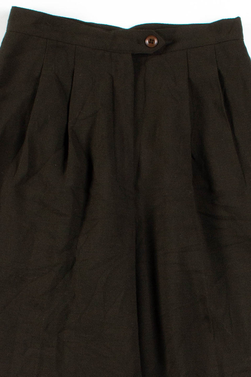 Olive Pleated Pants (sz. 2P)