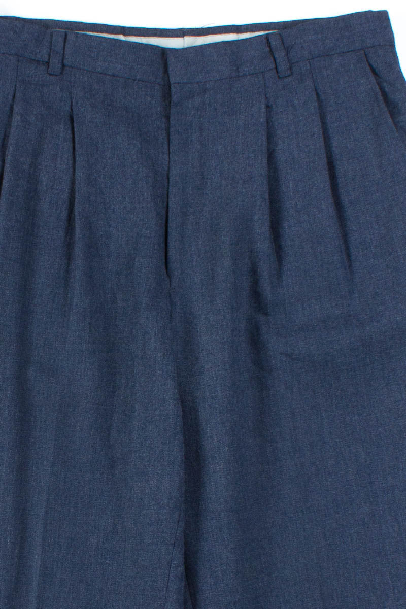 Blue Grey Pleated Vintage Pants