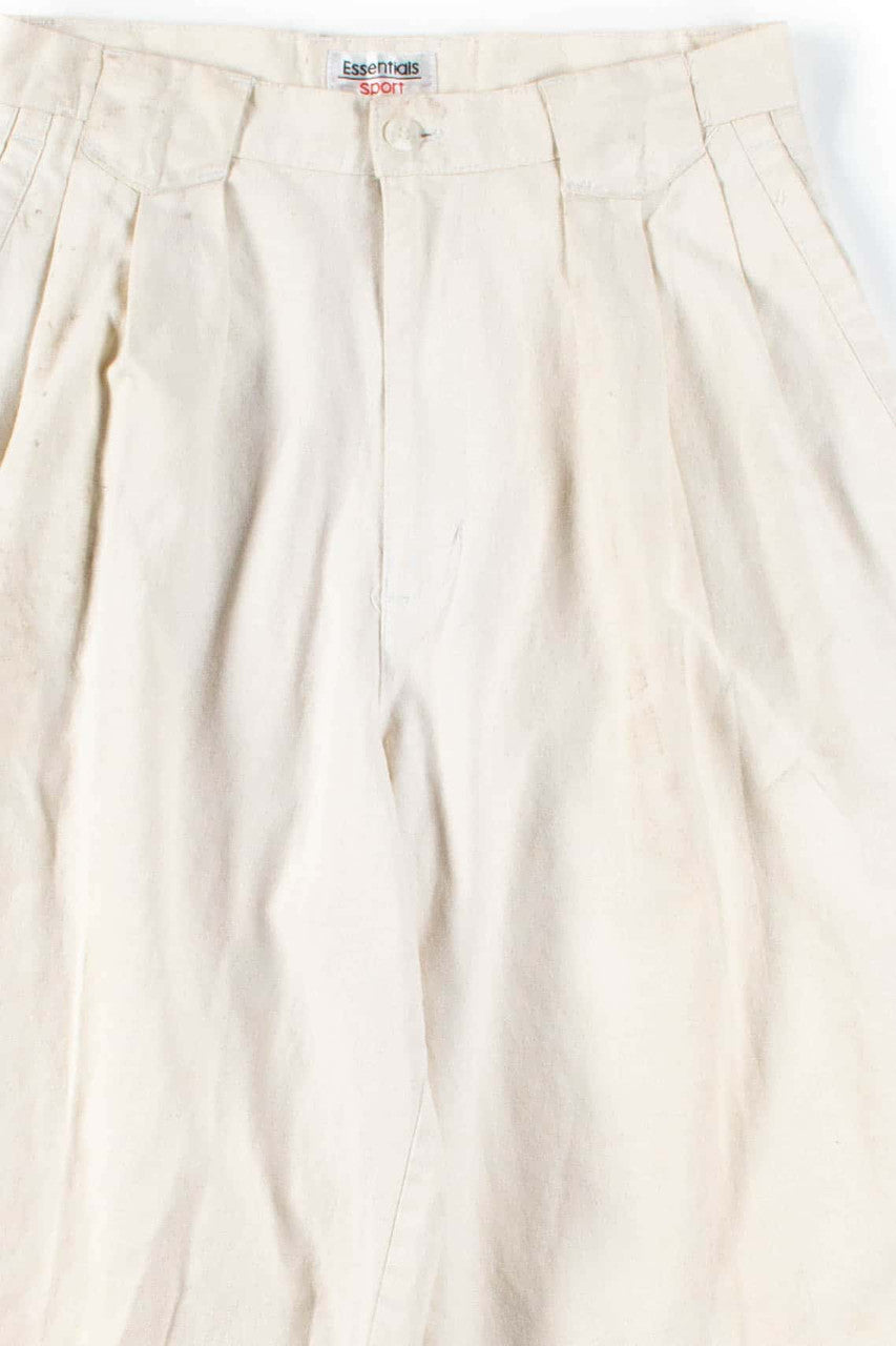 White High Waisted Pants (sz. 8)