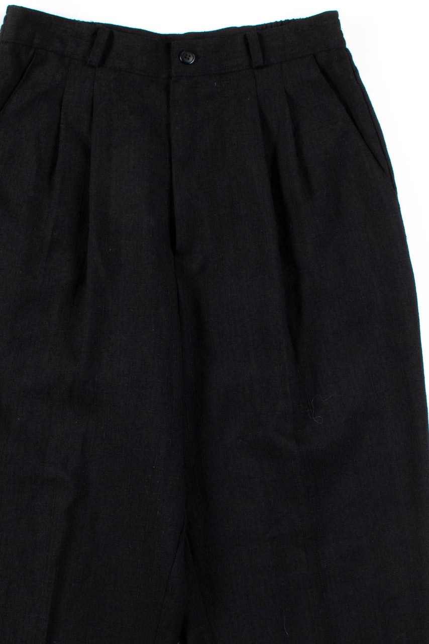 Black Pleated High Waisted Pants (sz. 8)