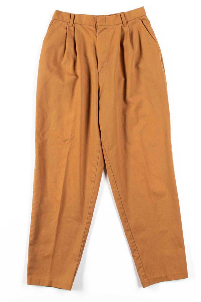 Khaki Pleated Pants (sz. 10 Petite)