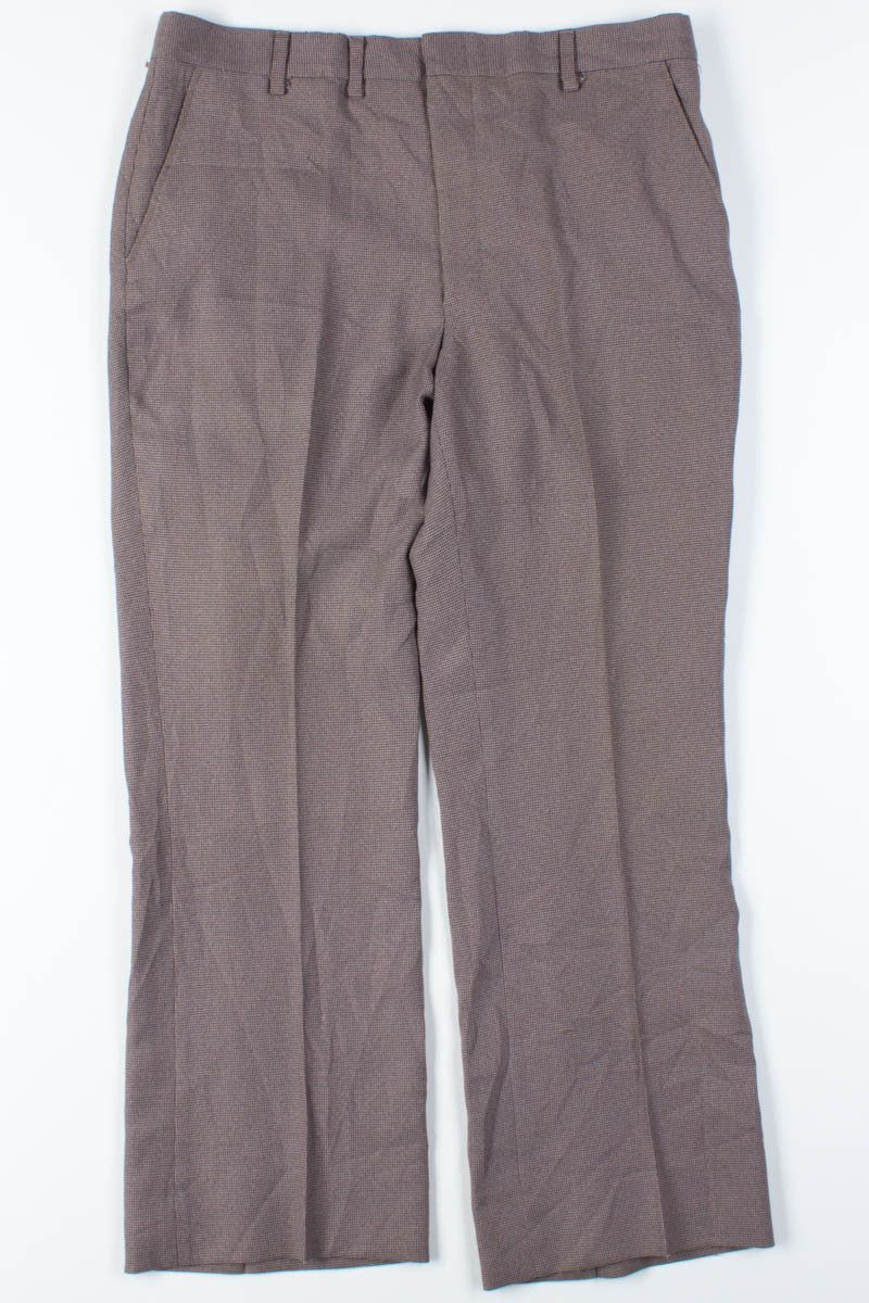 Burgundy Patterned Pants