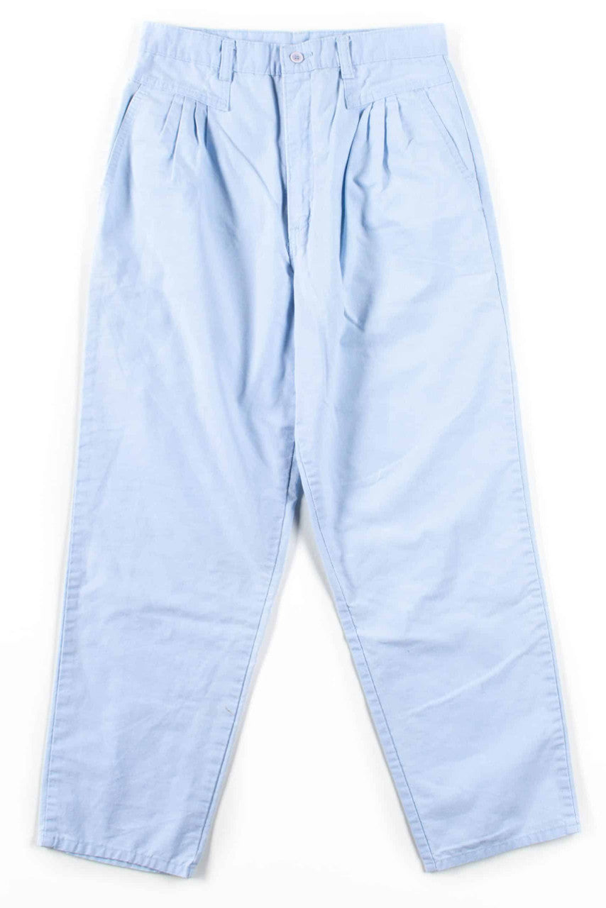 Light Blue Pleated Vintage Pants (sz. 12)