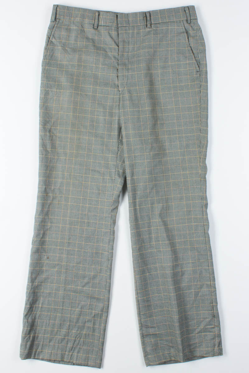 Green Glen Check Plaid Pants