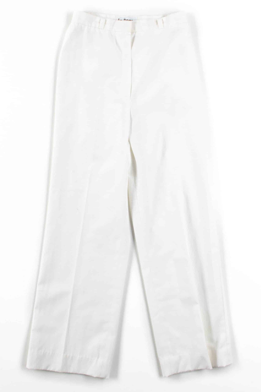 White High Waisted Pants