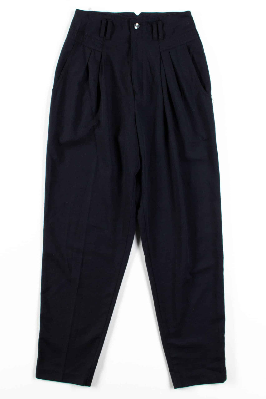 Black Pleated Pants