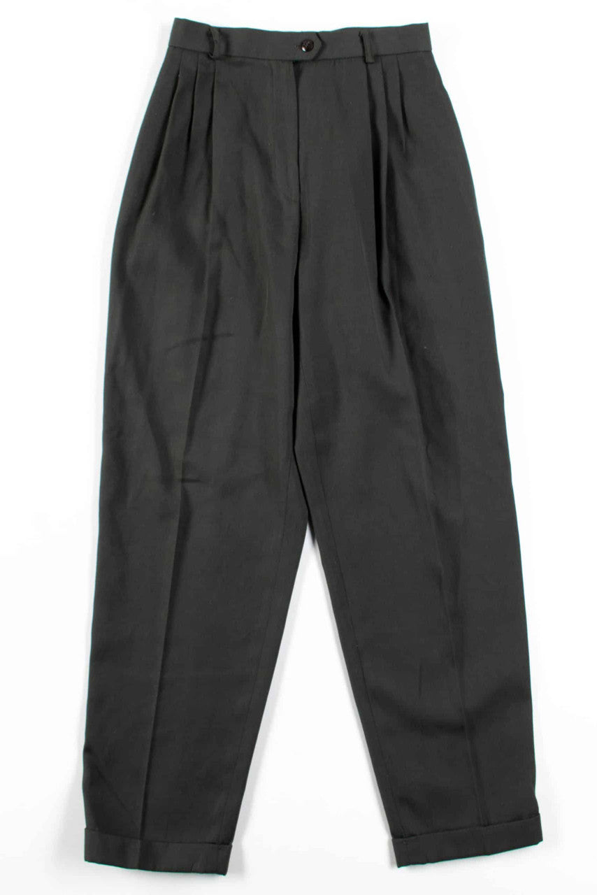 Olive Pleated Pants (sz. 9)