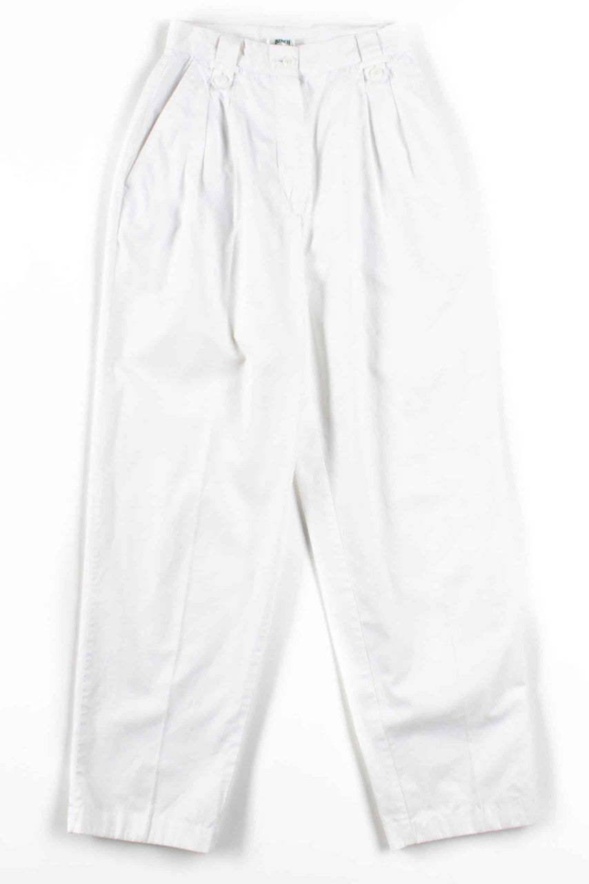 White Pleated Pants (sz. 4)