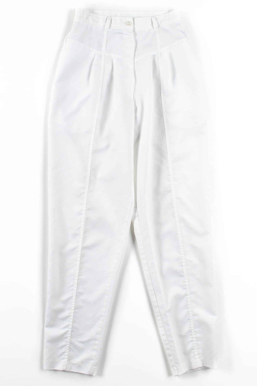 White High Waisted Pants (sz. 6)
