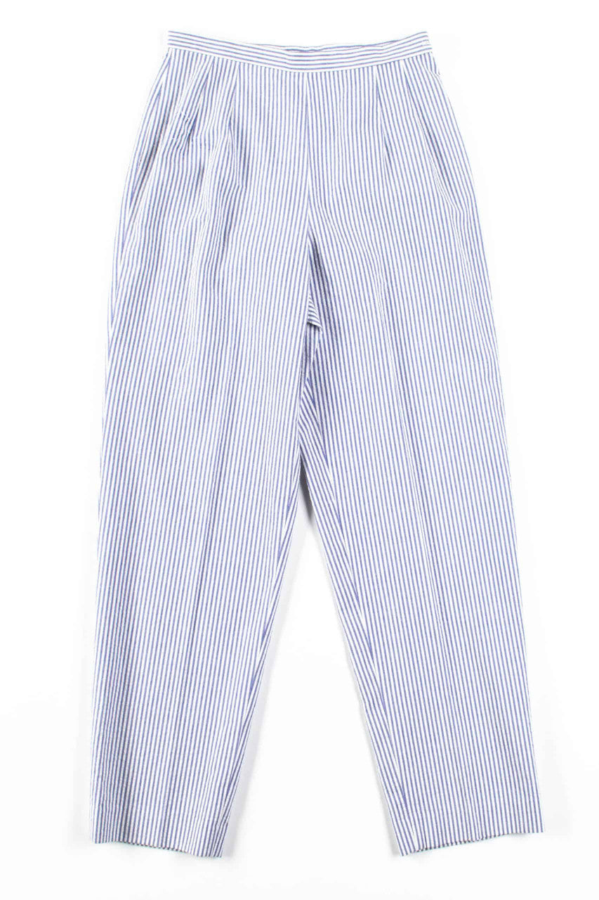 Blue Side Zip Seersucker Pants (sz. 4)