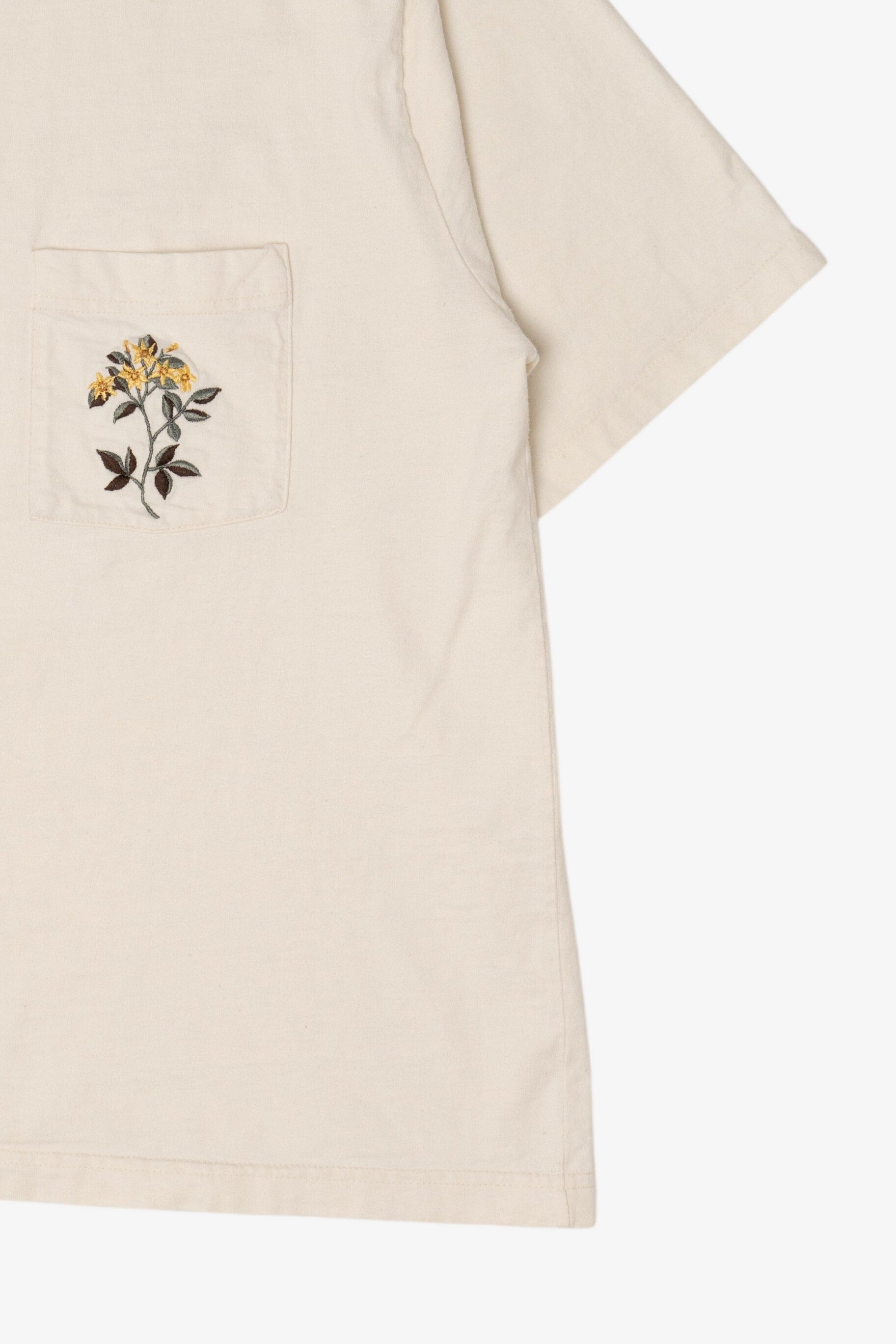 Vintage Embroidered Flower L.L. Bean Pocket T-Shirt (1990s)