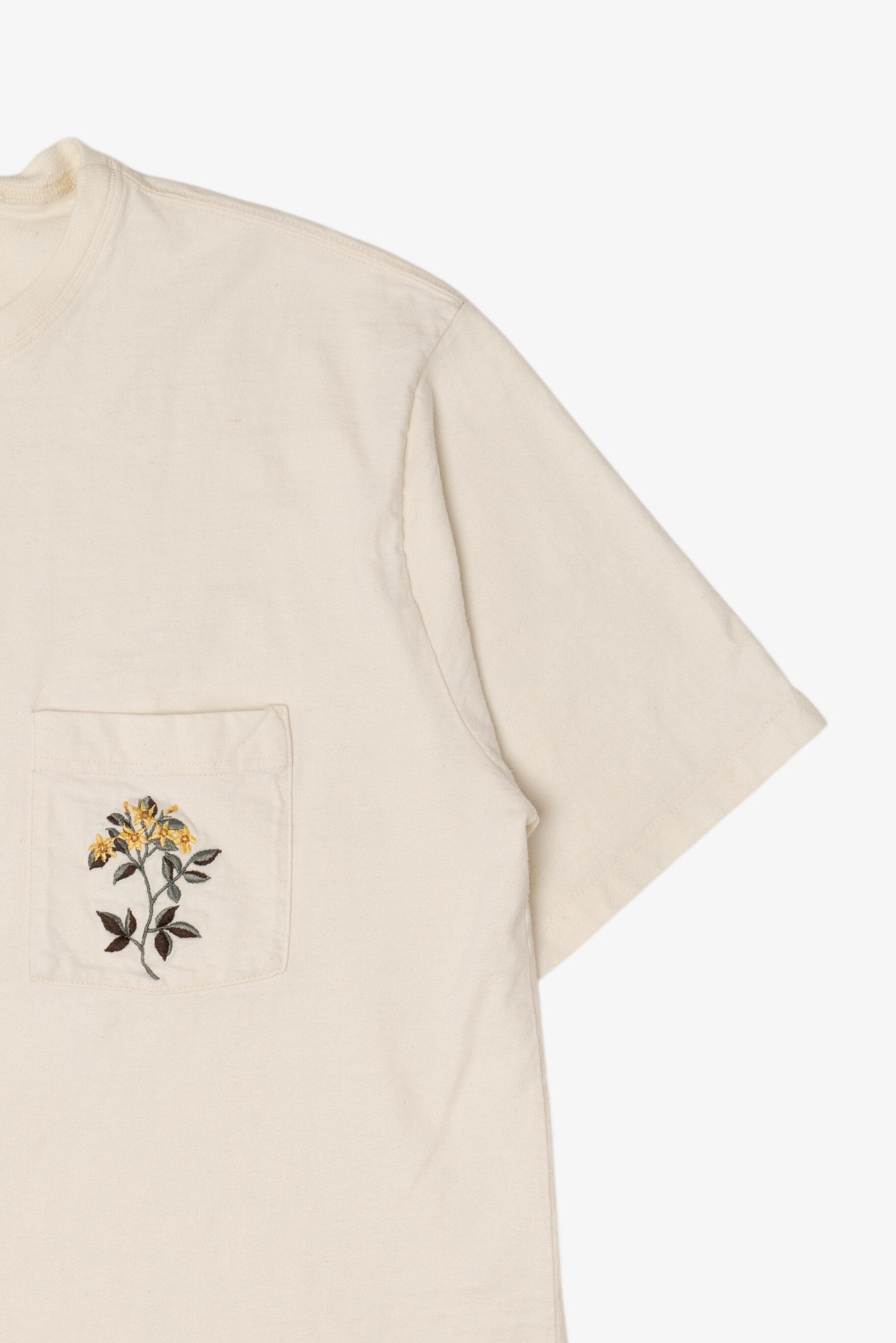 Vintage Embroidered Flower L.L. Bean Pocket T-Shirt (1990s)