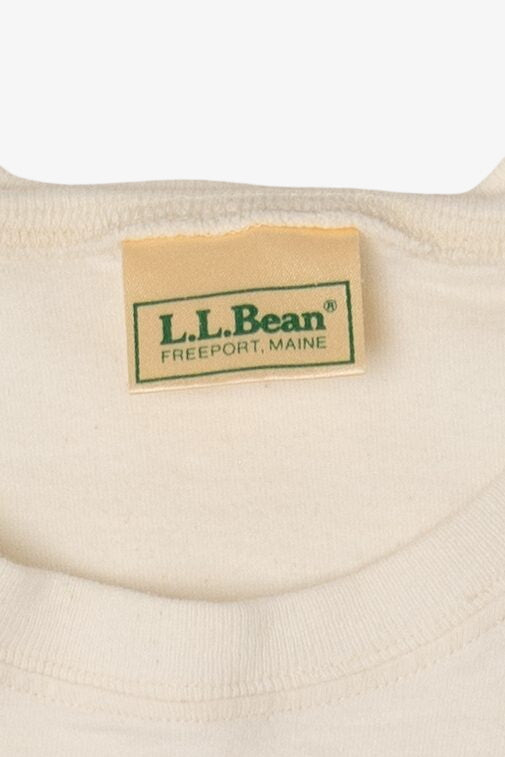Vintage Embroidered Flower L.L. Bean Pocket T-Shirt (1990s)