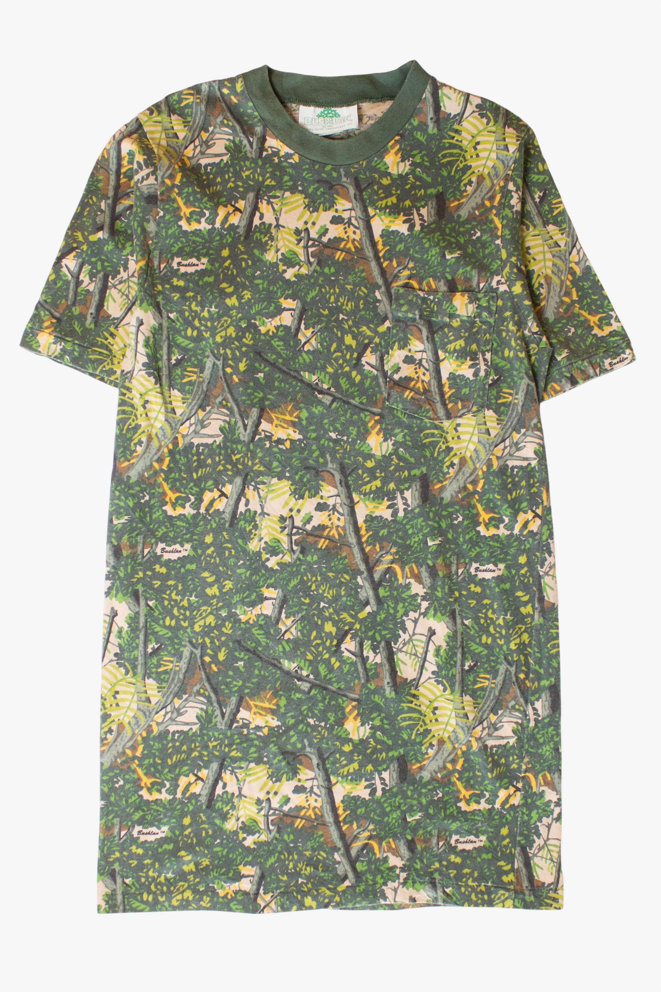 Vintage Bushlan Long Camouflage Pocket T-Shirt (1990s)