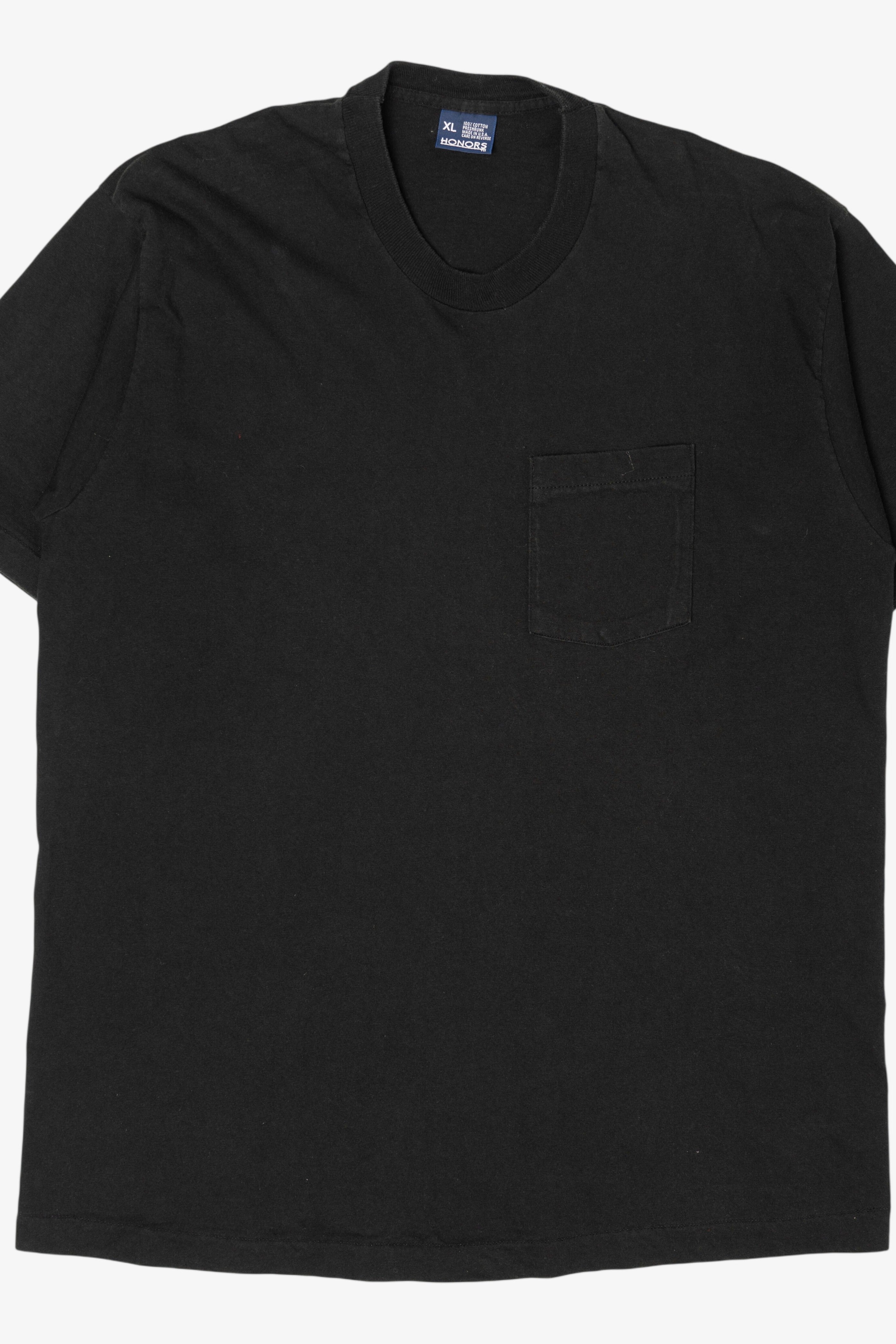 Vintage Black Honors Pocket T-Shirt (1990s)