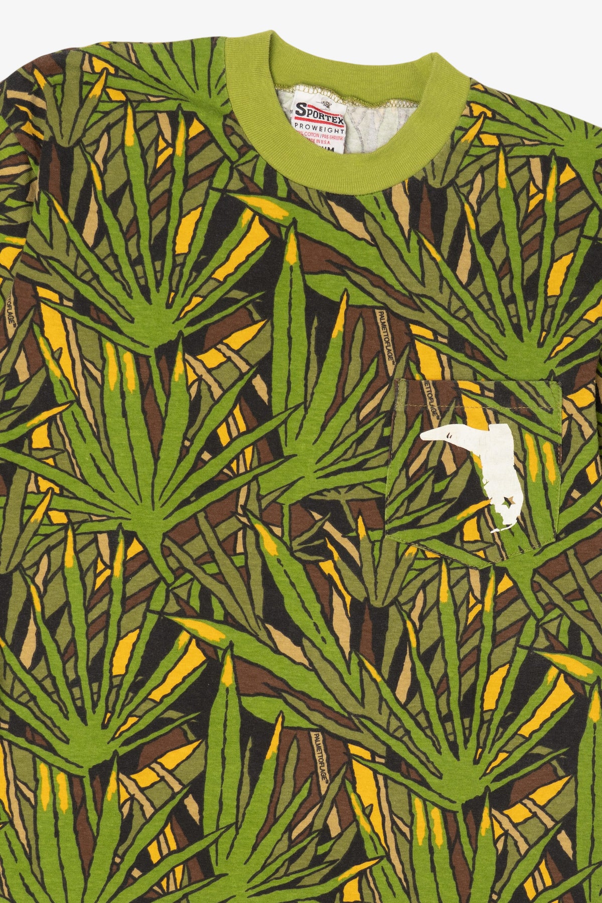 Vintage Green Camouflage "Florida Cracker Trading Company" T-Shirt (1990s)