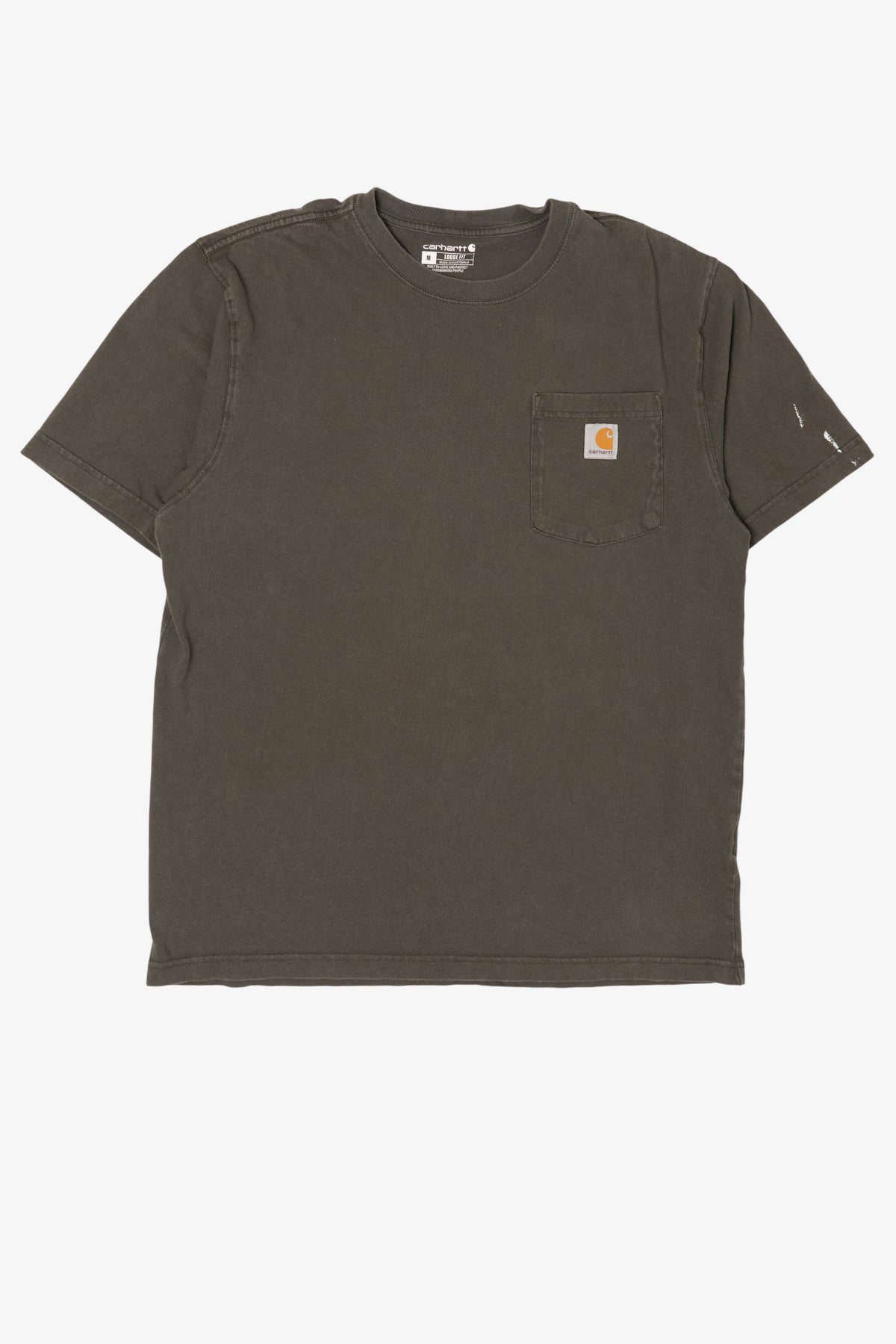 Army Green Carhartt Pocket T-Shirt (2020s)