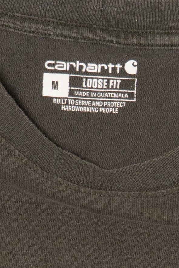 Army Green Carhartt Pocket T-Shirt (2020s)